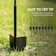 image 3 of Outsunny 4PCs Decorative Garden Fencing 43in x 11.5ft Metal Border Edging