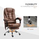 image 6 of Vinsetto Ergonomic Heated 6 Points Vibration Massage Office Chair, Brown
