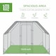 image 3 of PawHut Chicken Run W/ Roof, Walk In Chicken Coop for 10-12 Chickens, Hen House