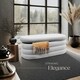 image 7 of Bench Altu - with velvet or boucle cover, padded, hallway storage Grey