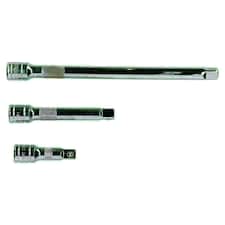 1/2" Drive 3pc Straight Socket Extension Bar Set 75mm 125mm 250mm
