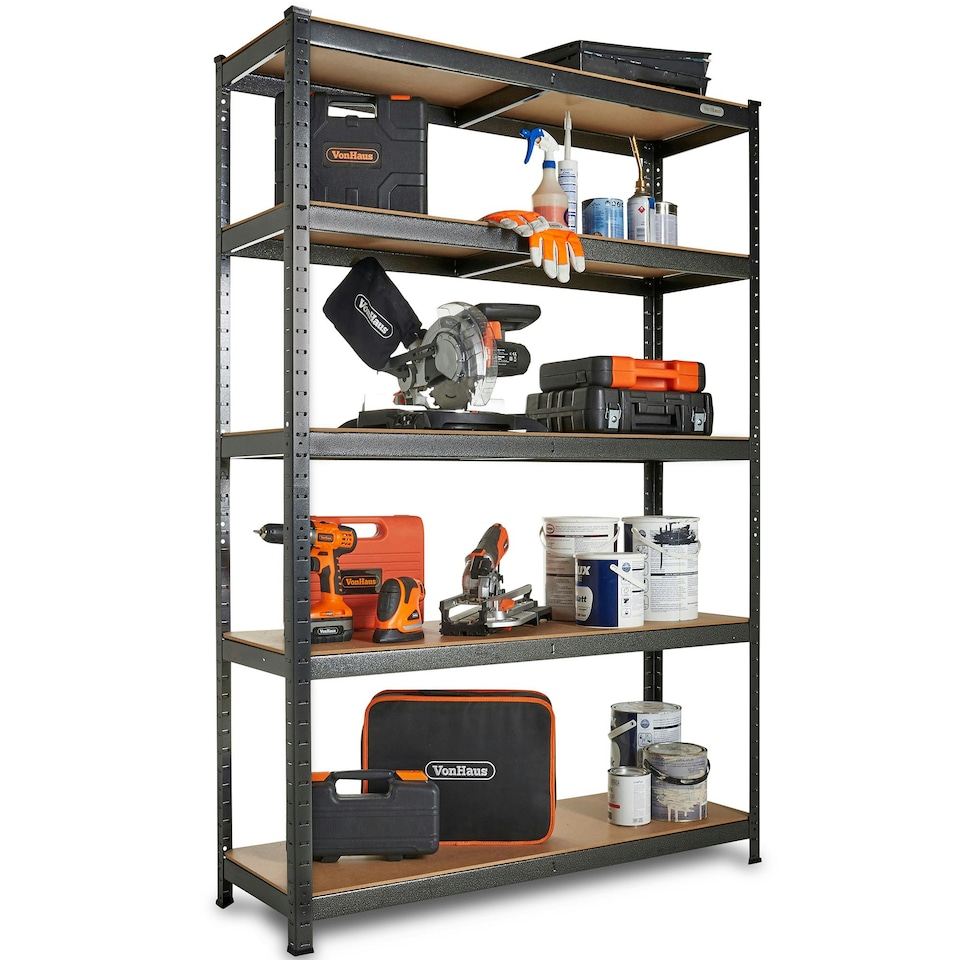 image 1 of VonHaus 5 Tier Garage Shelving Units with 1325KG Capacity
