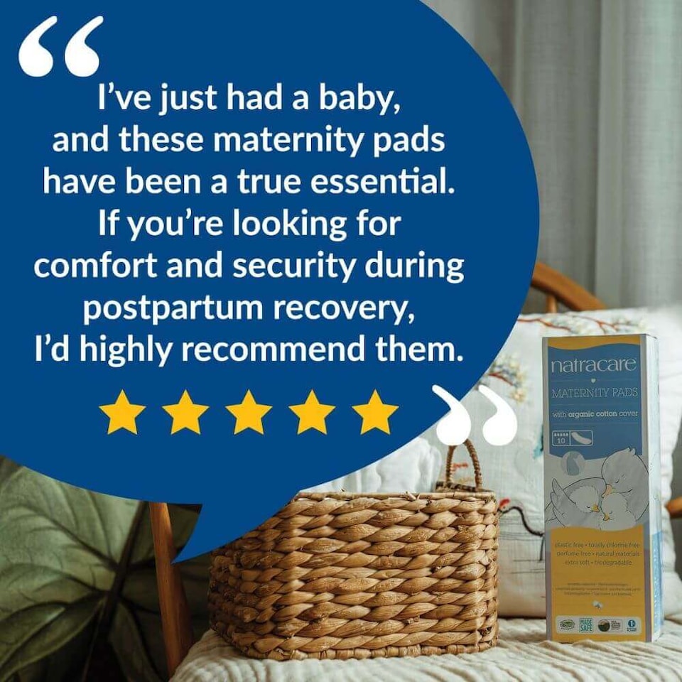image 1 of Natracare Maternity Pads 4 x 10 Pack