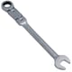 image 4 of 19mm Metric Double Jointed Flexi Ratchet Combination Spanner Wrench 72 Teeth