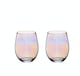 image 1 of BarCraft Iridescent Glass Tumblers Set of 2 | Clear