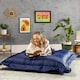 image 3 of icon Bazaar Bag Navy Blue Giant Indoor Outdoor Bean Bag Lounger Blue | Blue