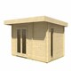 image 3 of Chameleon 44-Log Cabin, Wooden Garden Room, Timber Summerhouse, Home Office - L510 x W410 x H233.7 cm Brown
