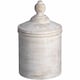 image 1 of Antique White Cannister - kitchen storage - L15 x W15 x H25 cm