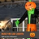 image 3 of HOMCOM 9FT Inflatable Halloween Pumpkin Ghost with Build in LED,  Outdoor Lighted Blow Up Inflatables for Party Indoor, Garden, Lawn