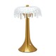 image 5 of Hestia Crystal USB LED Touch Table Lamp with Bronze Base & Trim
