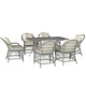 image 1 of Outsunny 6-Seater Rattan Set Aluminium Frame Grey