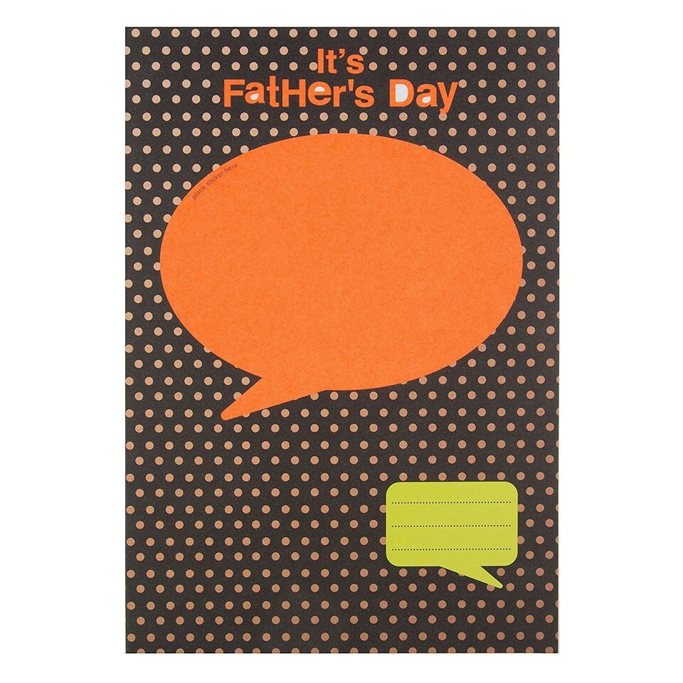image 1 of Hallmark Father's Day Card 'Personalise With Stickers' Medium