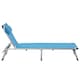image 6 of Outsunny Folding Outdoor Reclining Sun Lounger Chair Aluminium Frame Blue