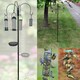 image 4 of Wild Bird Feeding Station with Hanging Feeders, Water Bath & Seed Tray