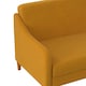 image 3 of Jasper coil 3-seater Sofa Bed in mustard fabric Yellow | MUSTARD