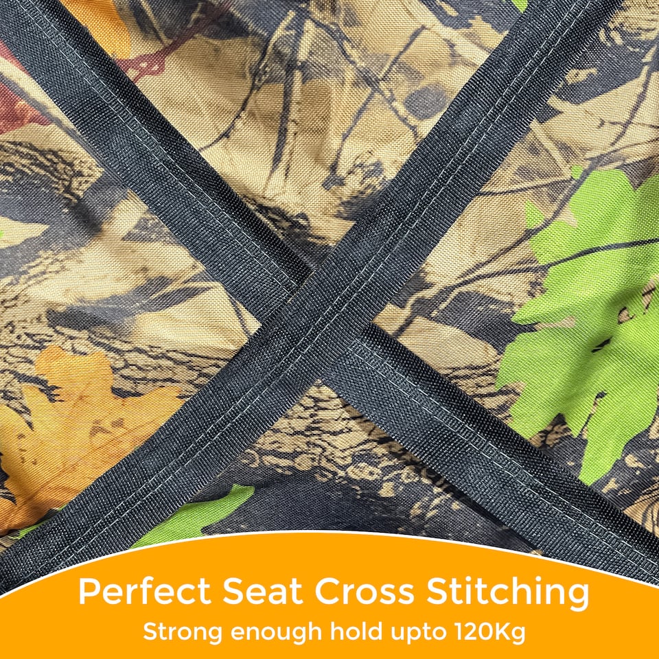 image 1 of 2X Portable Folding Outdoor Chair Ideal for Camping, Garden, Fishing & Travel