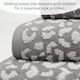 image 6 of Zero Twist Leopard Print Towels | Grey | Hand towel | 1