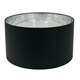 image 4 of ValueLights Reni Large Black Fabric Chrome Inner Lamp Shade & Bulb Black