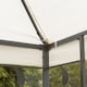 image 7 of Outsunny 3 x 3m Outdoor Steel Gazebo with 2 Tier Roof, Garden Gazebo Patio Canopy Marquee Shelter with Decorative Steel Frame  Cream