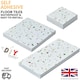 image 9 of NOVECRAFTO Vinyl Floor Tiles Self Adhesive – 12x12in Peel and Stick Flooring for Kitchen, Bathroom & Living Room – White Terrazzo Look with Flecks White | 5.57 sqm