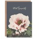 image 1 of Ogawa Kazumasa Sympathy Card Peony Flower Vintage Japanese