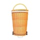 image 1 of Full Buff Willow Wheeled Shopping Basket Brown