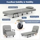 image 5 of COSTWAY 3-in-1 Convertible Sofa Bed Sleeper Chair Grey Grey