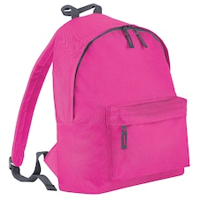 Bagbase Fashion Backpack / Rucksack (18 Litres) - Fuchsia/Graphite - One Size