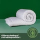image 5 of MHG Living 10.5 Tog All Season Striped Duvet|Anti-Allergy Hypoallergenic Hollowfibre Quilt|White|Single