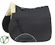 image 1 of Rhinegold Luxe Fur Lined Saddle Cloth | Black | Colour: Black/Natural
Size: Full