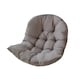 image 1 of Living and Home Thick Hanging Egg Swing Chair Cushion - Dark Grey | Grey | Dark Grey