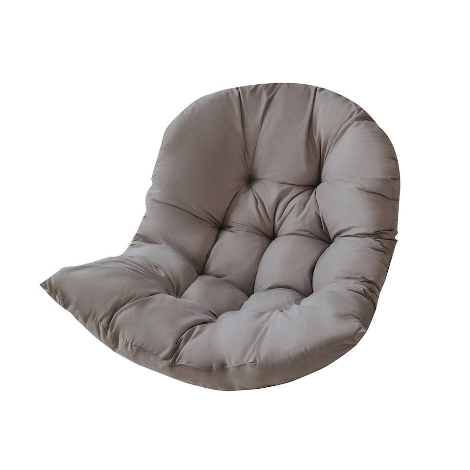 image 1 of Living and Home Thick Hanging Egg Swing Chair Cushion - Dark Grey | Grey | Dark Grey