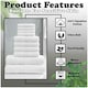 image 6 of VELVETIO 10 Piece Towel Bale Set Toronto Stripe Pattern - 100% Cotton, 450 GSM Black