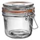 image 4 of Argon Tableware Glass Storage Jars - 350ml - Orange Seal - Pack of 3