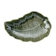 image 1 of Mikasa Serving Dish Green Stoneware Leaf Shaped 31.5cm | Green