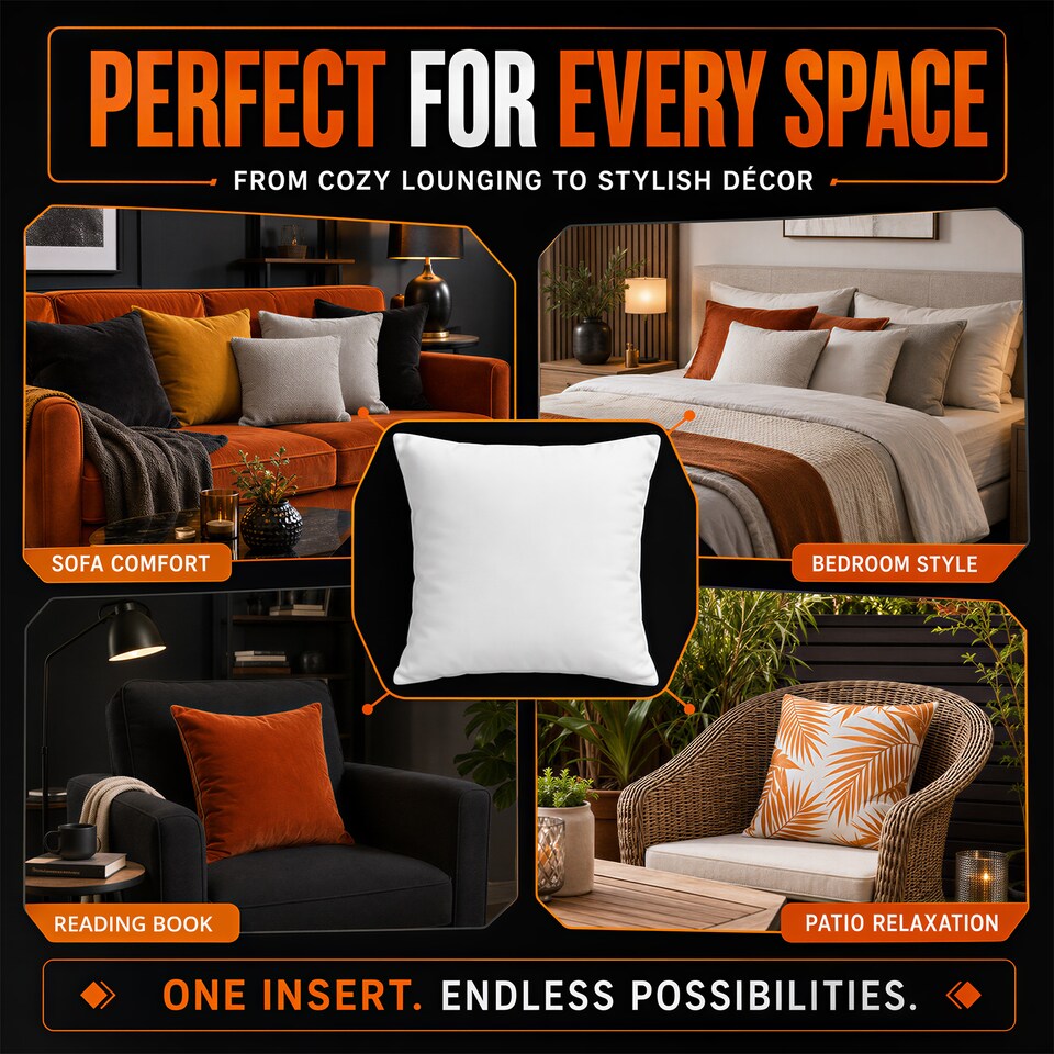 image 1 of Premium Hollowfibre Cushion Inserts (Pack of 4)