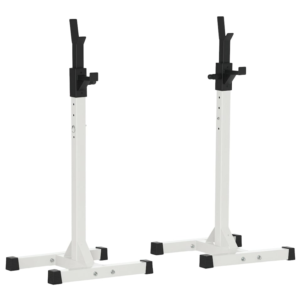 image 1 of HOMCOM Power Rack Weight Stand Bar Barbell Squat Stand Spotter for Home Workout