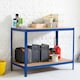 image 2 of Blue Metal Garage Workbench Blue