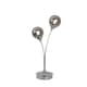 image 6 of Bungo 2 Light Polished Chrome & Smoked Glass Table Lamp