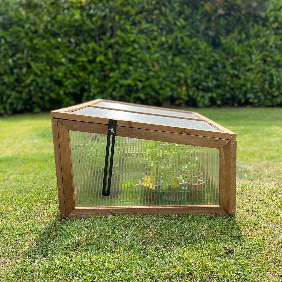 image 1 of Wooden Framed Polycarbonate Cold Frame