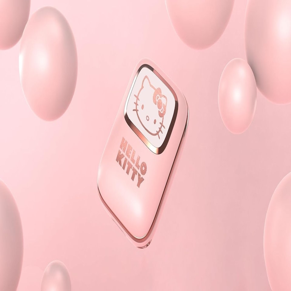 image 1 of OTL Hello Kitty Slide Open TWS Earphones Pink