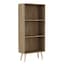 Oak Bookcase & Pine Leg