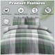 image 4 of VELVETIO Dartmouth Check Complete Duvet Cover Set with Fitted Sheet Soft Polycotton Bedding Sets Multi | King