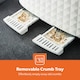 image 5 of GEEPAS 4-Slice 'Diamond' Bread Toaster White