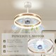 image 10 of HOMCOM Ceiling Fan Light with 3 Colour, Timer, Reversible, Remote, Gold