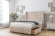 image 3 of Sloomy Luthor Sand Naples Divan Bed With Mattress No Drawers With 54" Wingback Headboard & 12" Matching Footboard 6' Super King | Cream | Sand | Super King | 1