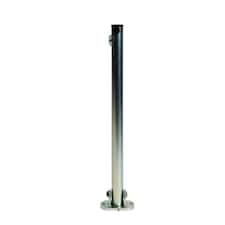 The Ramp People Folding Parking Bollard - Steel Silver Includes Fixings