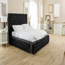 Enigma Plush King Bed Frame - Black