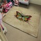 image 4 of Butterfly & Paint Splats (Rug) Multi | Large: 140x200cm