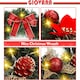 image 7 of Christmas Wreath, Artificial Door Wreath with 30 LED Lights and Hanger